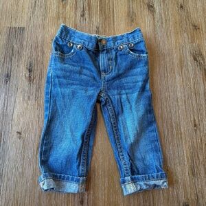 4/20$ Carter's Blue Cuffed Hem Baby Jeans size 9 months